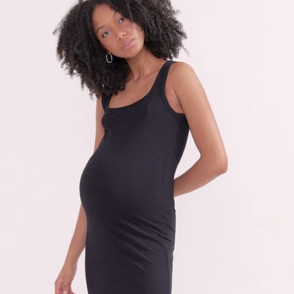 NOTHING FITS BUT TANK DRESS CHARCOAL GREY